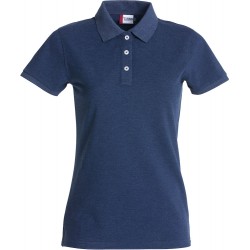 Polo Stretch Premium Lady Bleu Melange