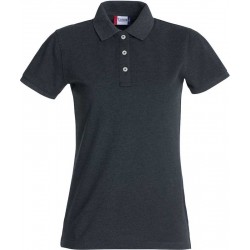 Polo Stretch Premium Lady Anthracite chiné