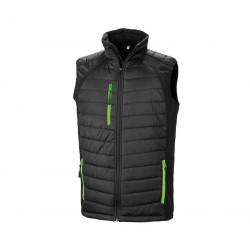 Bodywarmer matelassé RS238 Black/Lime