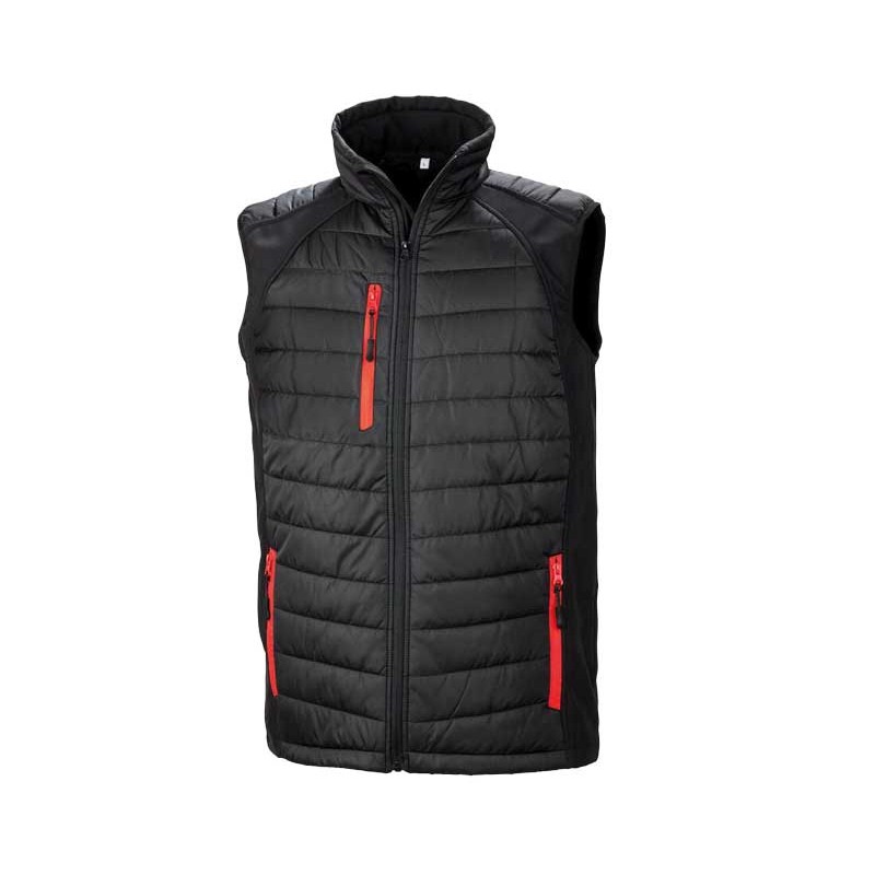 Bodywarmer matelassé RS238 Black/Red